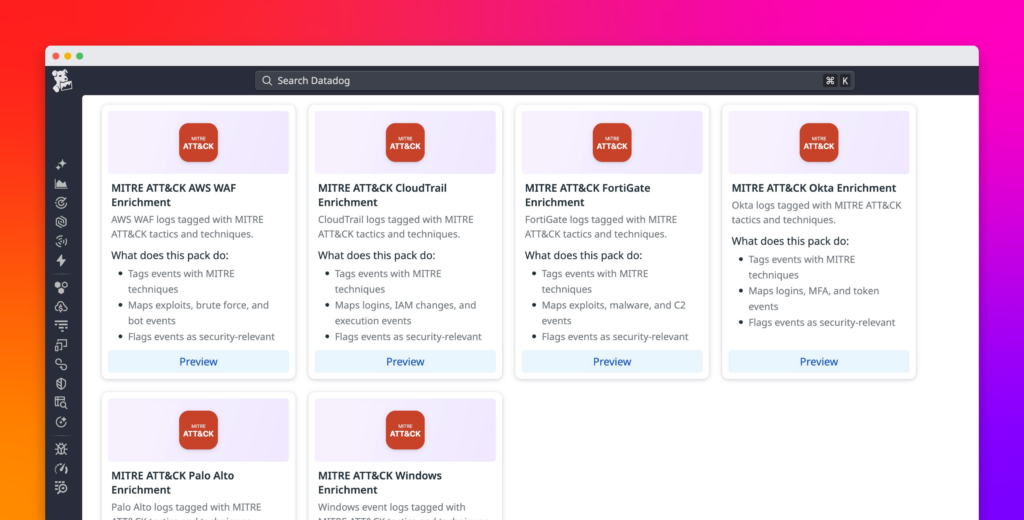 Automatically enrich security logs with MITRE ATT&CK context before they reach your SIEM