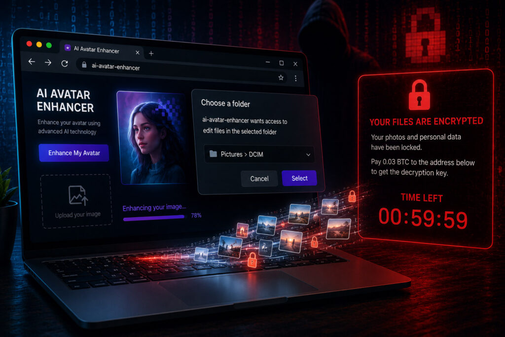Browser-Only Ransomware: From LLM Hallucinations to a Practical Attack Technique