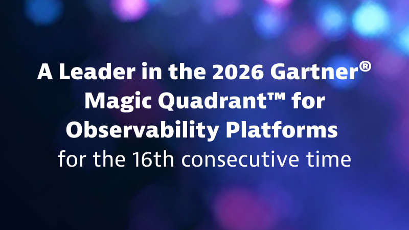 Dynatrace named a Leader in the 2026 Gartner® Magic Quadrant™ for Observability Platforms for the 16th consecutive time