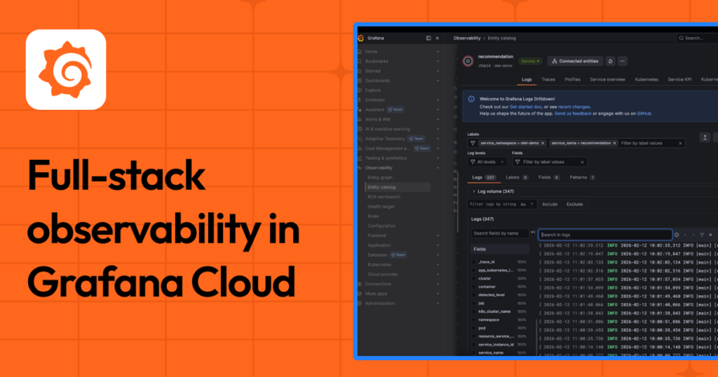 Full-stack observability in Grafana Cloud: How to investigate issues across services and infrastructure