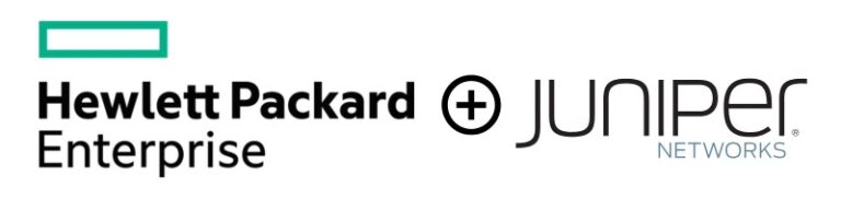 hpe and juniper network logos