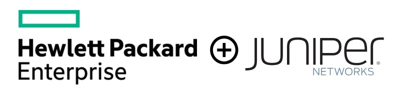 hpe and juniper network logos