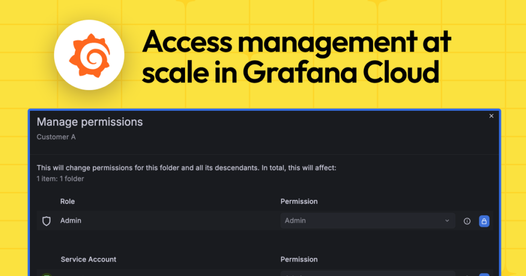How to scale access control in Grafana Cloud