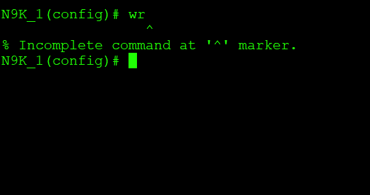 Missing good old 'wr' command on N9K? let's bring it back!