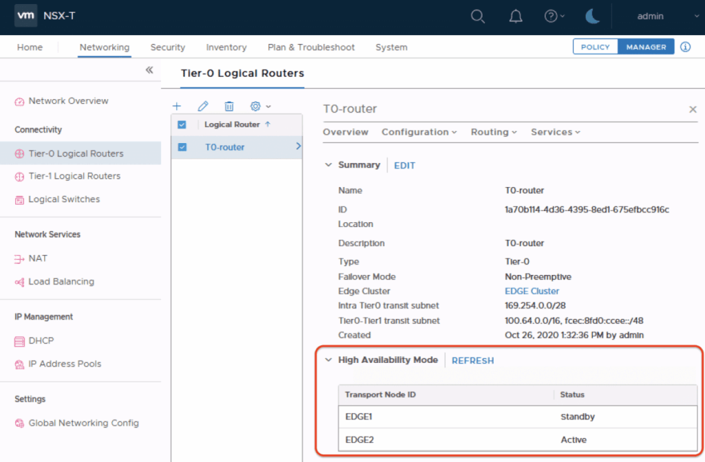 NSX-T Edge Transport Node Packet Capture