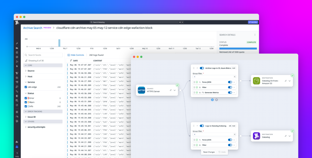 Reduce CDN log costs with searchable archives