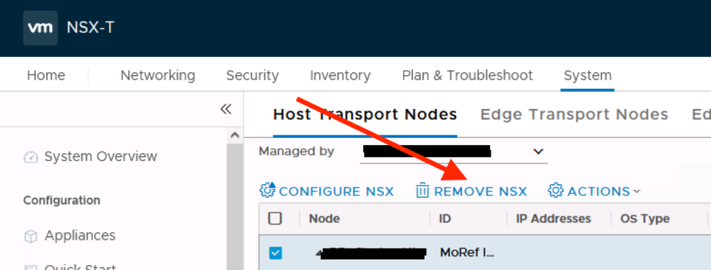 Switch vSphere Enterprise Plus license to vSphere Standard on a NSX-T enabled cluster