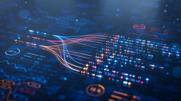 AI-driven technology powers automation and big data workflows, enabling analysis through neural networks and data analytics for business intelligence, predictive insights, and process optimization.
